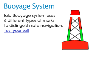 Iala Buoyage - Iala Buoyage system uses 6 different types of marks to distinguish safe navigation.